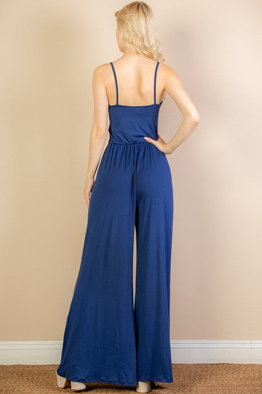 Button Front Wide Leg Jumpsuit - Concordia Style Boutique