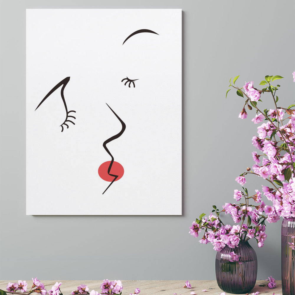 Canvas Print Multiple sizes Unframed & Framed (Vertical) -"Pucker Up" - Premium Artwork from Concordia Style Boutique - Just $55.98! Shop now at Concordia Style Boutique