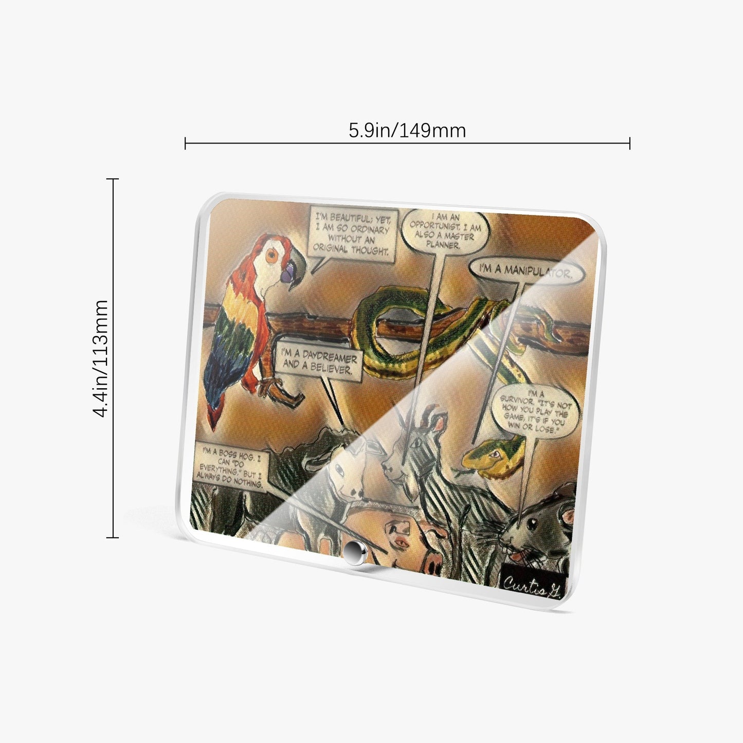 Acrylic Plaque with Stand - "Our Gang I" - Premium Acrylics from Concordia Style Boutique - Just $12.75! Shop now at Concordia Style Boutique