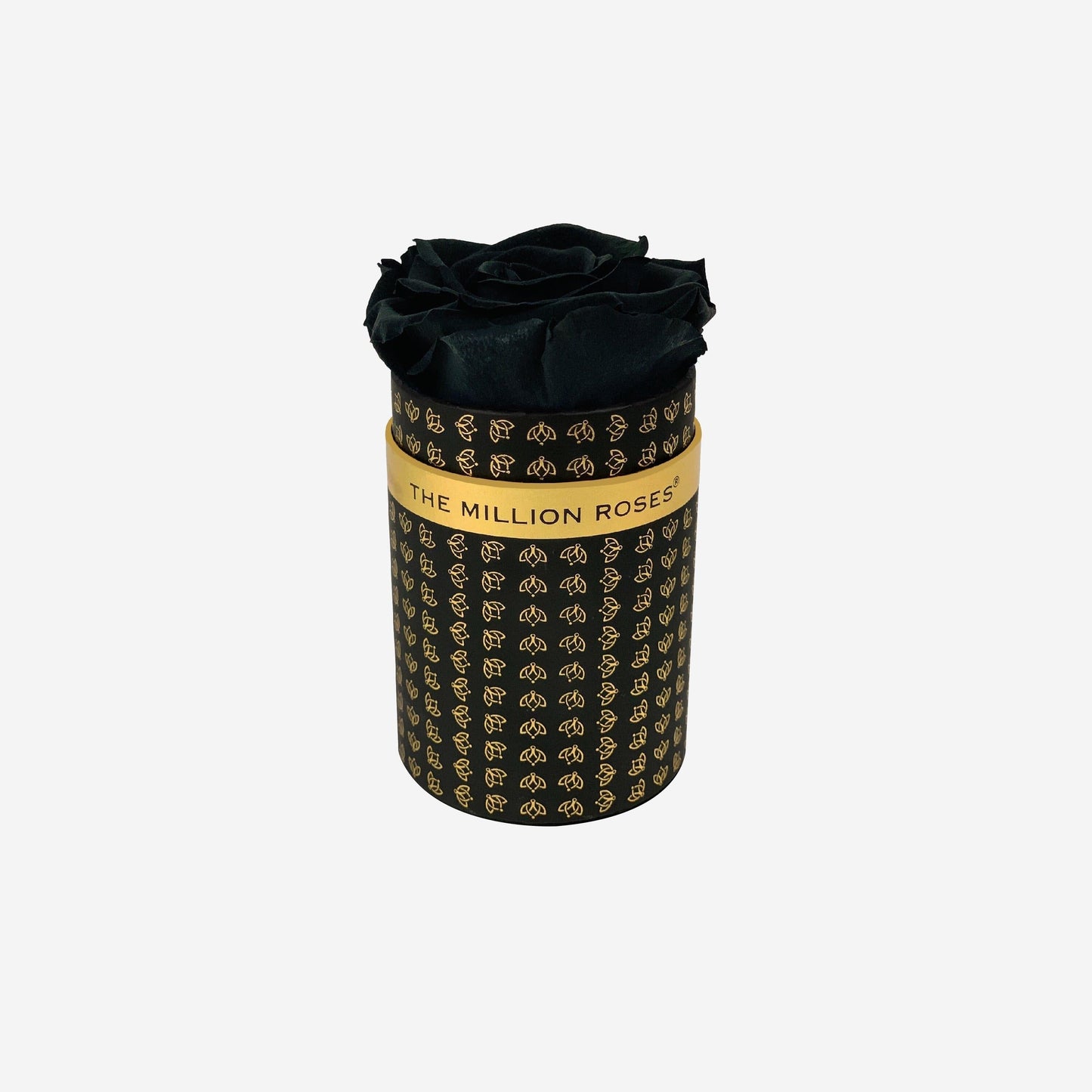 Single Black Monogram Box | Black Rose