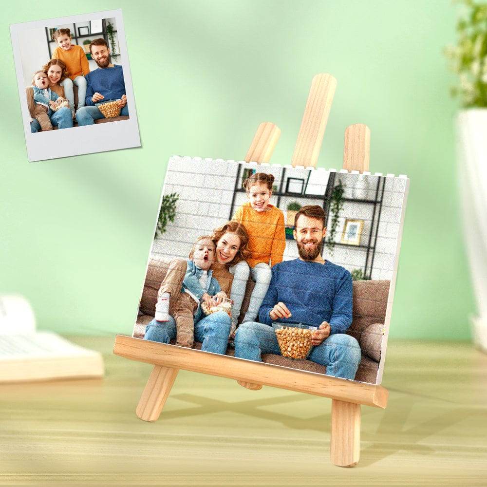 Personalized Building Brick Photo Block - Square Shape - Concordia Style Boutique