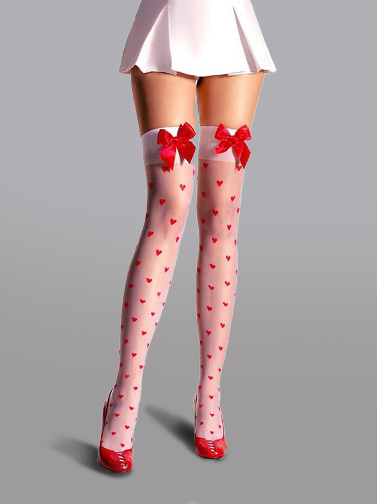 Cute Bow Polka Dot Stockings - Concordia Style Boutique