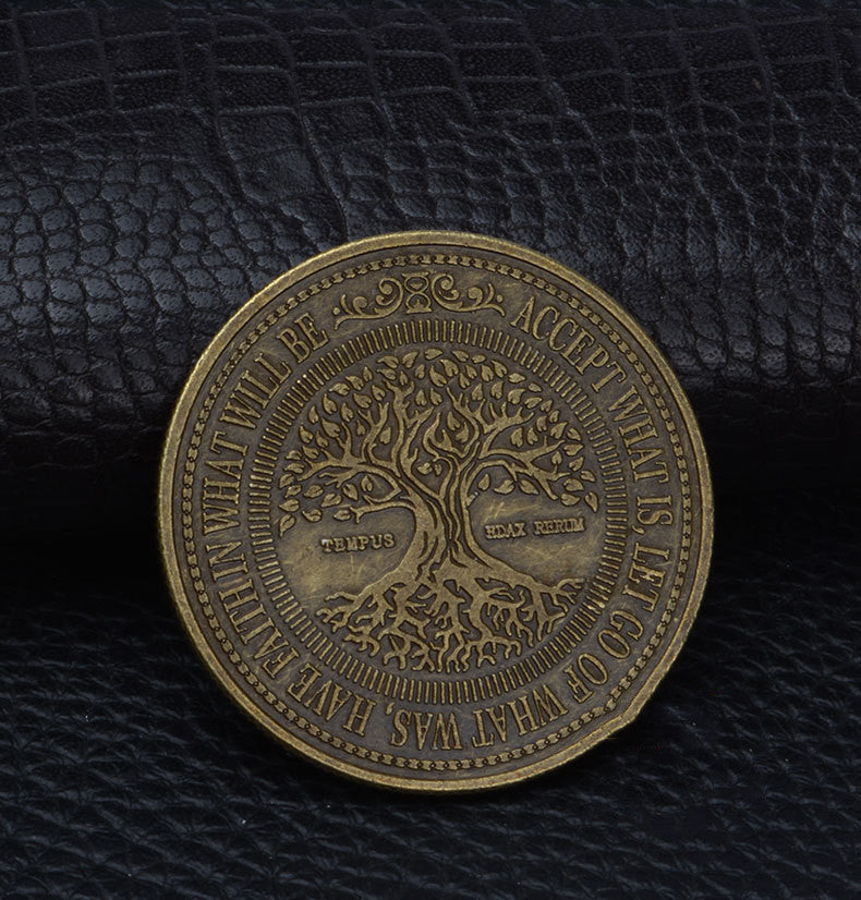 Embossed Tree Of Life Commemorative Coin - Concordia Style Boutique