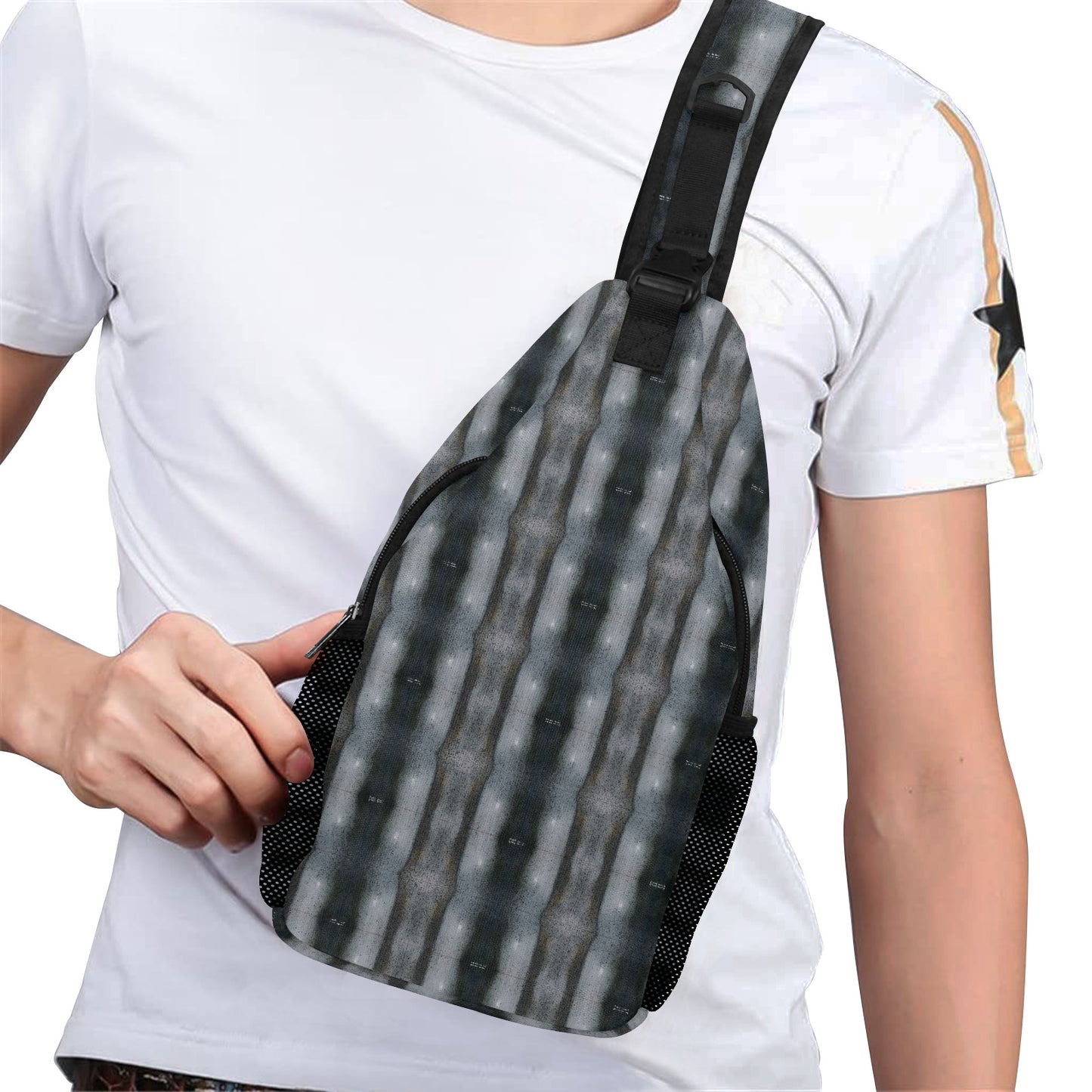 Men's Casual Chest Bag - "The Alien" - Premium Shoulder Bag from Concordia Style Boutique - Just $34.56! Shop now at Concordia Style Boutique