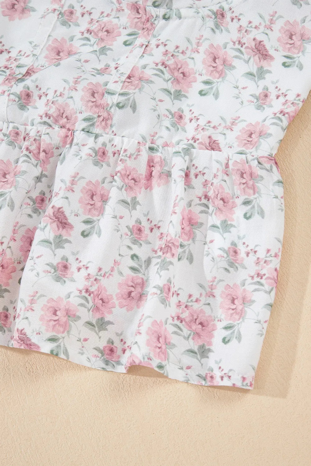 Floral Flutter Peplum Tank Top - Concordia Style Boutique