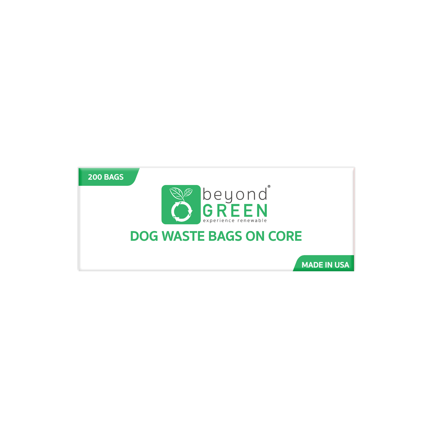 Plant-Based Dog Waste Bags Refill Roll for Park Dispenser - 200 Bags on Roll