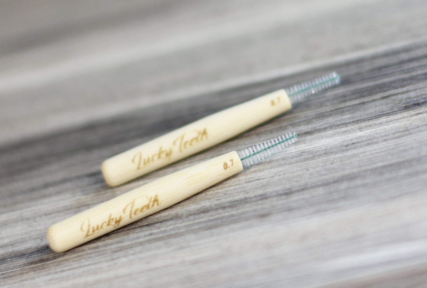 Reusable Bamboo Interdental Brush / Flossers. Part Compostable and Biodegradable. 0.7 mm & 1.0mm (20 pack)