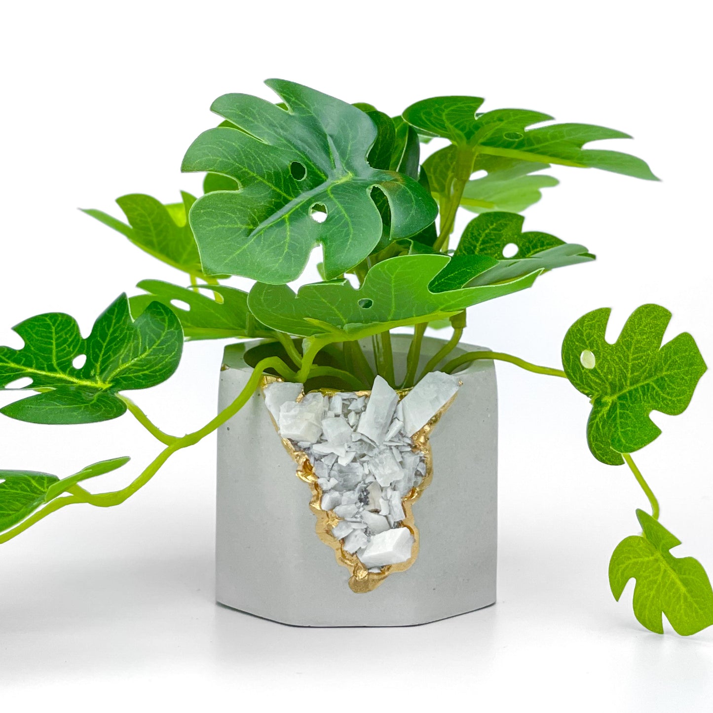 RAW MOONSTONE GEODE PLANTER - Concordia Style Boutique
