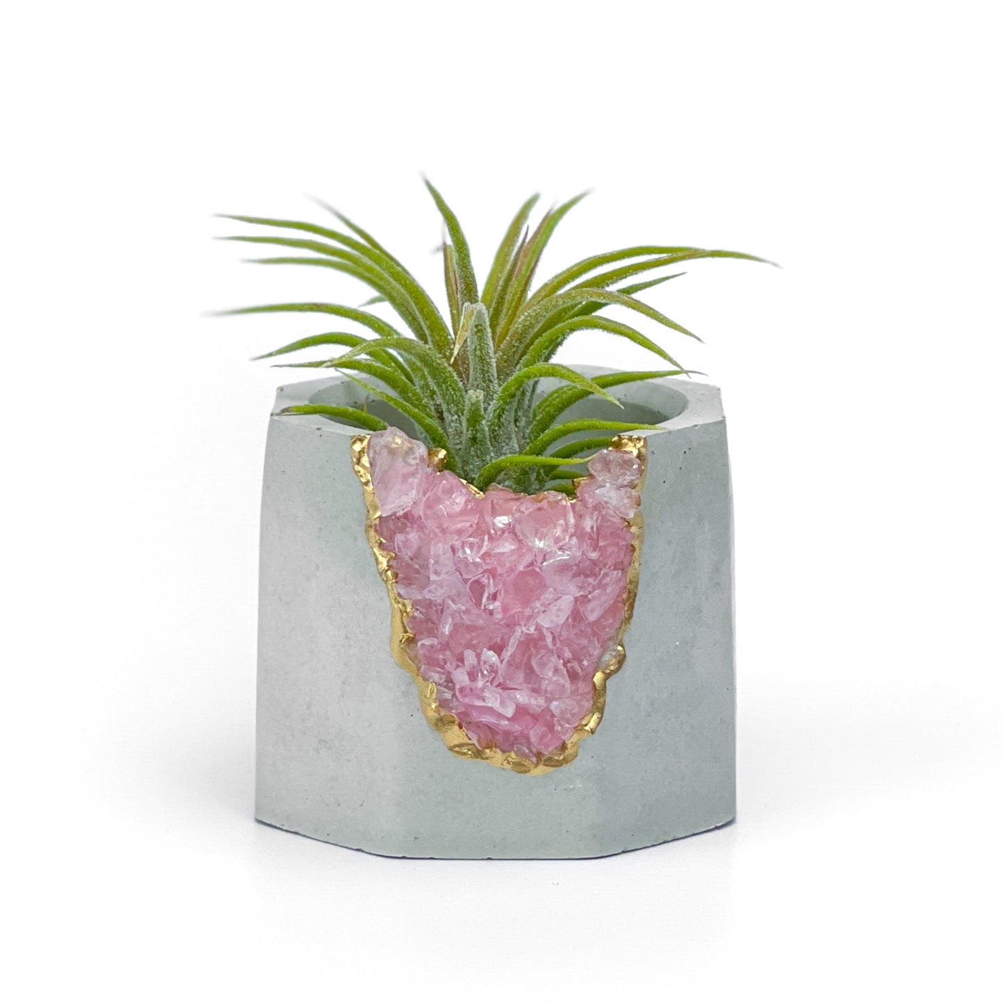 ROSE QUARTZ GEODE PLANTER - Concordia Style Boutique
