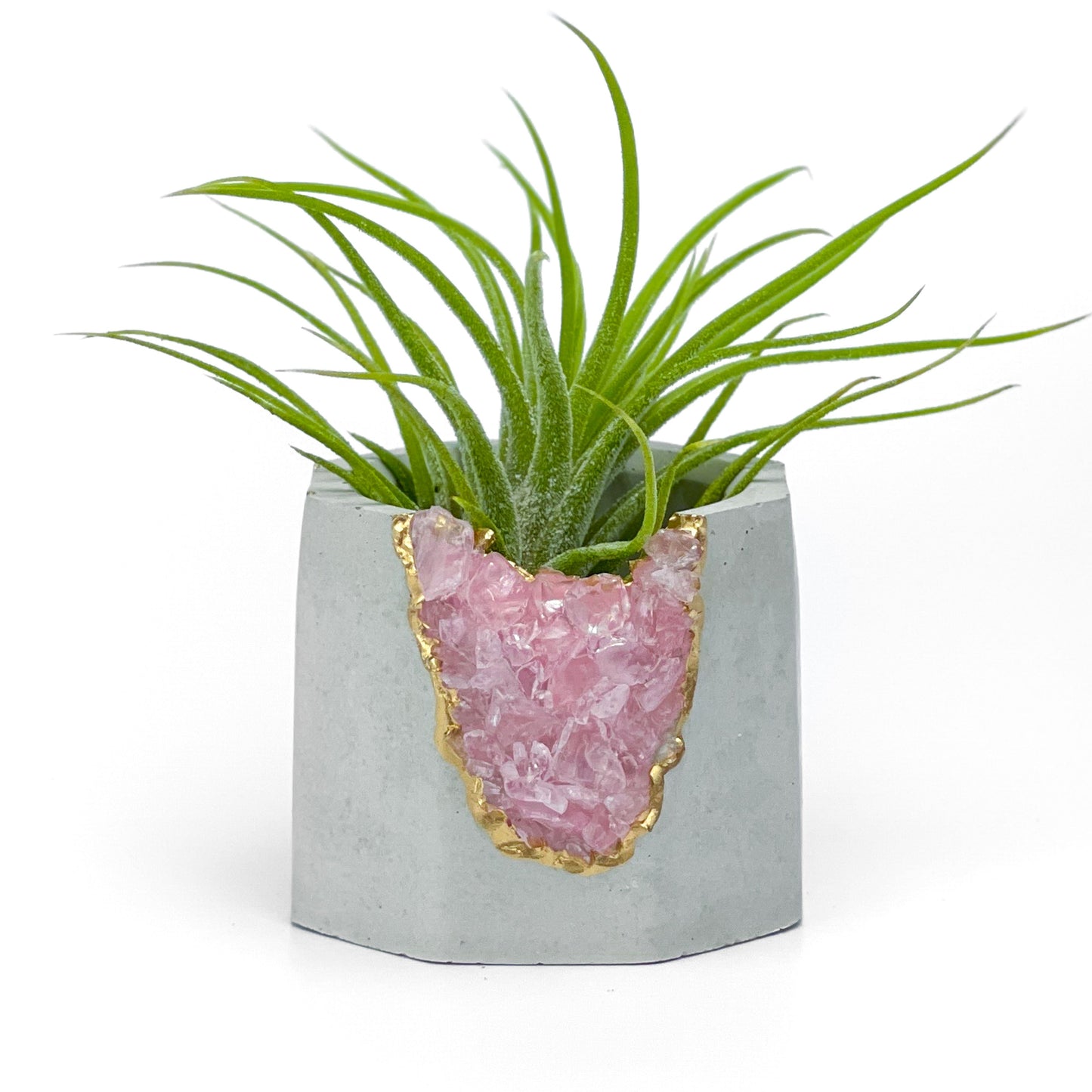 ROSE QUARTZ GEODE PLANTER - Concordia Style Boutique