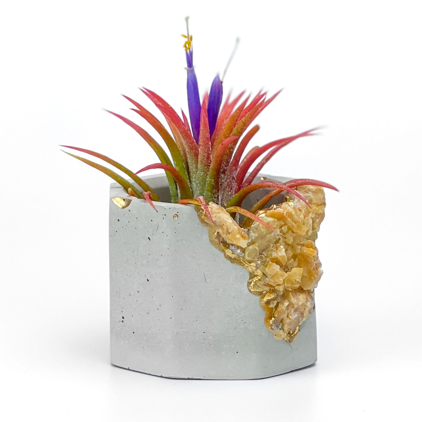 ORANGE CALCITE GEODE PLANTER - Concordia Style Boutique