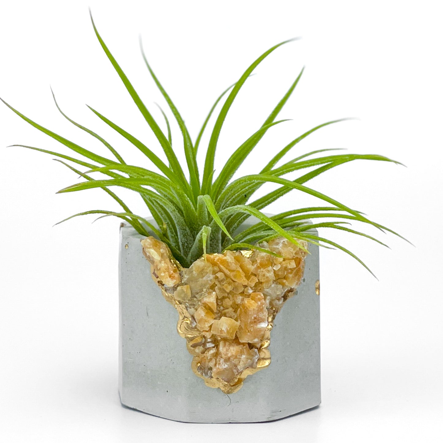 ORANGE CALCITE GEODE PLANTER - Concordia Style Boutique