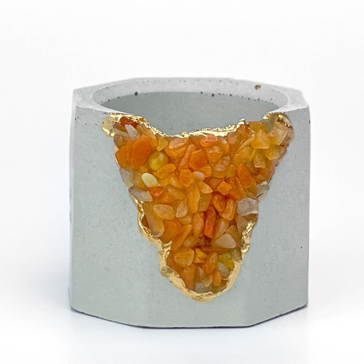 RED AVENTURINE GEODE PLANTER - Concordia Style Boutique
