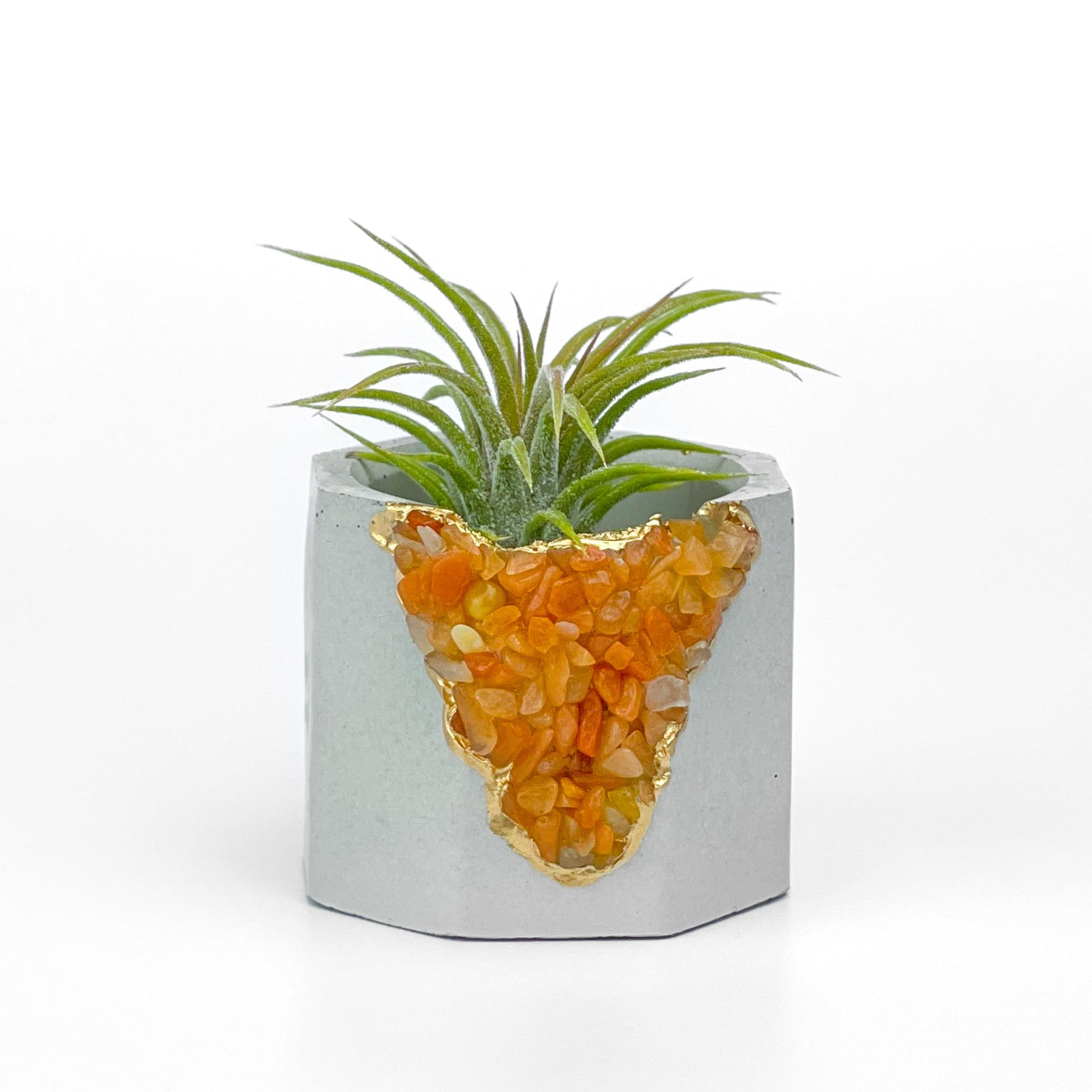 RED AVENTURINE GEODE PLANTER - Concordia Style Boutique