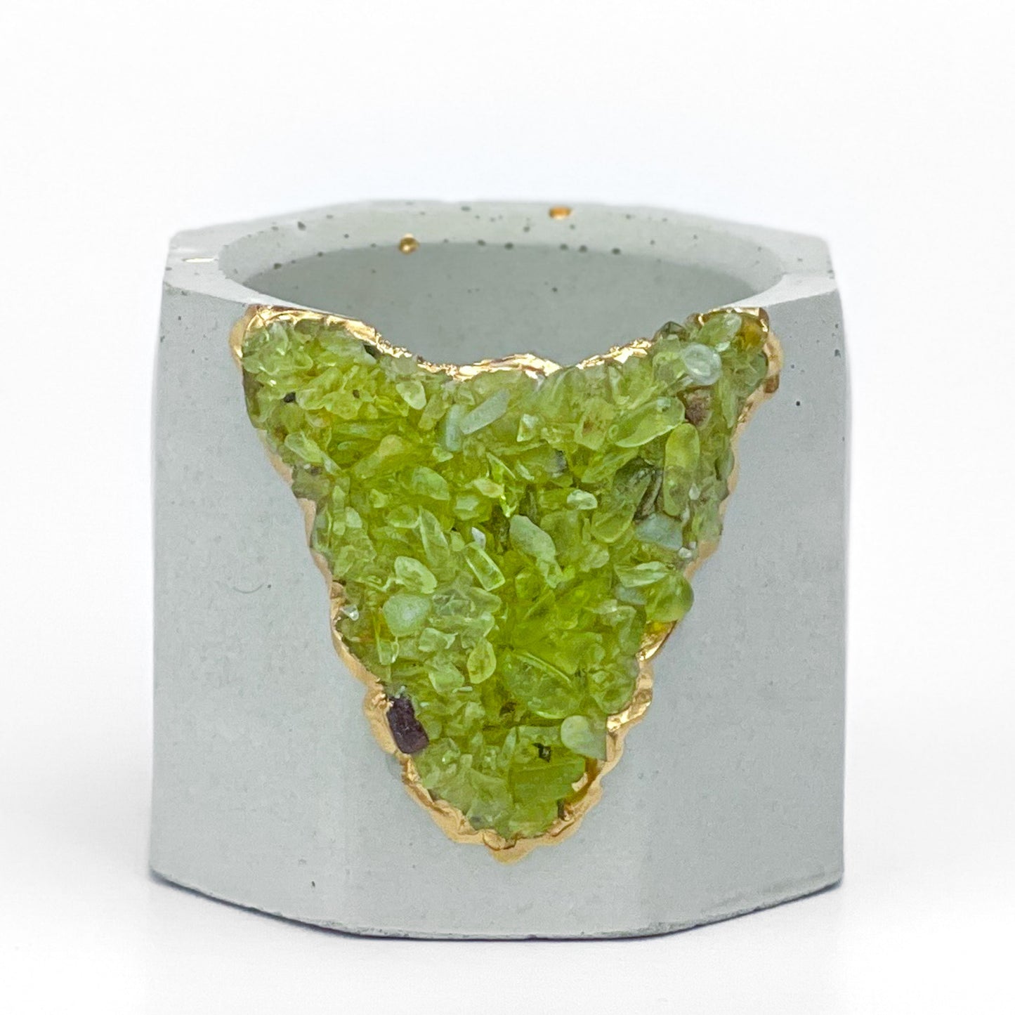 GREEN PERIDOT GEODE PLANTER - Concordia Style Boutique