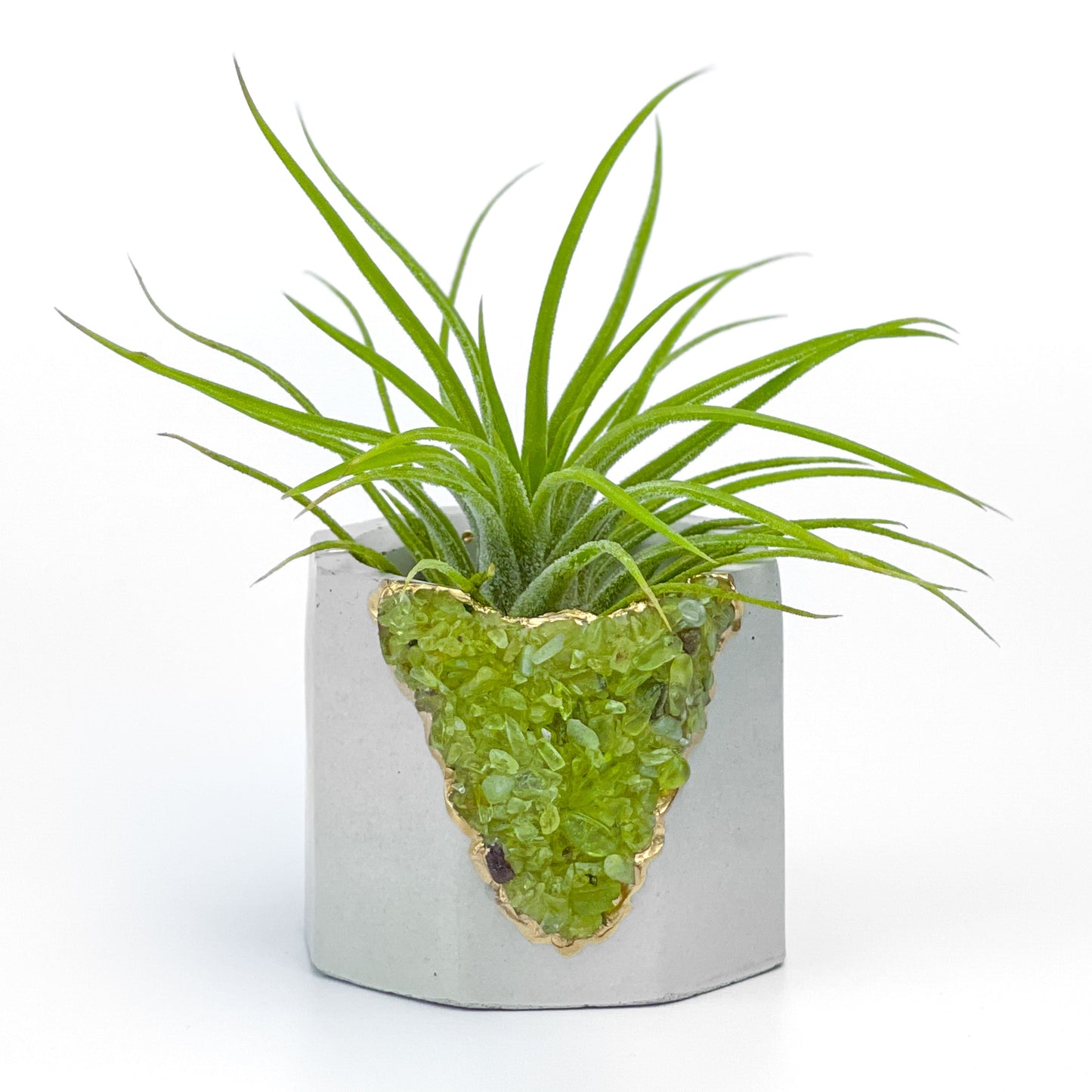 GREEN PERIDOT GEODE PLANTER - Concordia Style Boutique