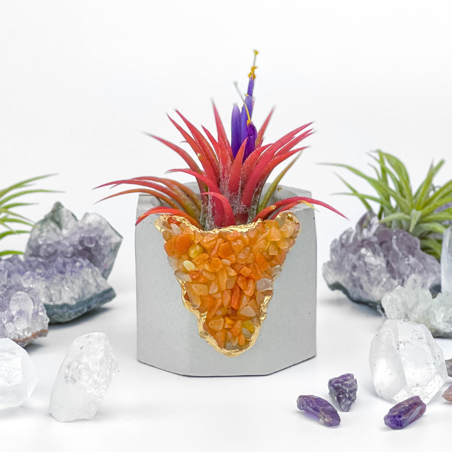 RED AVENTURINE GEODE PLANTER - Concordia Style Boutique