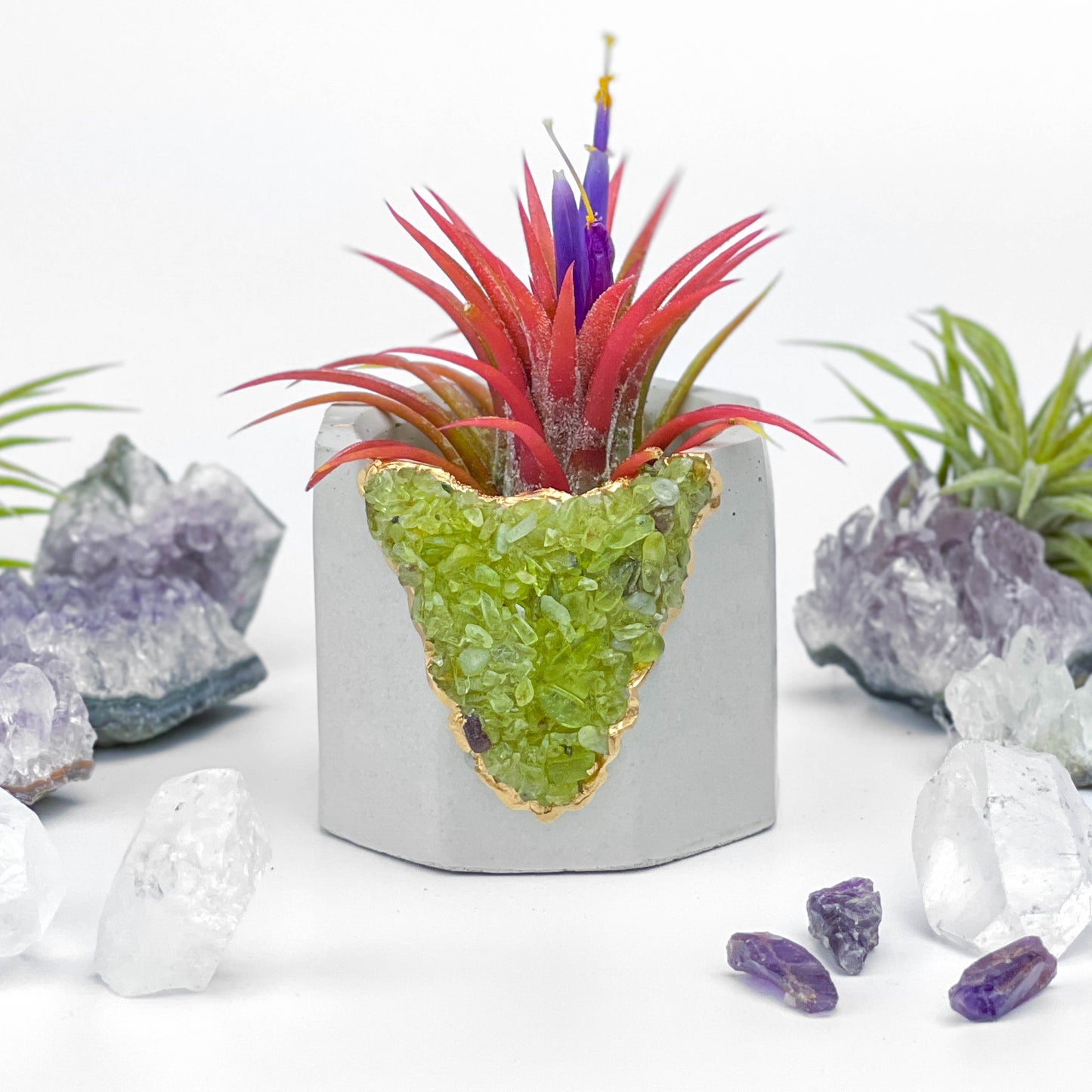 GREEN PERIDOT GEODE PLANTER - Concordia Style Boutique