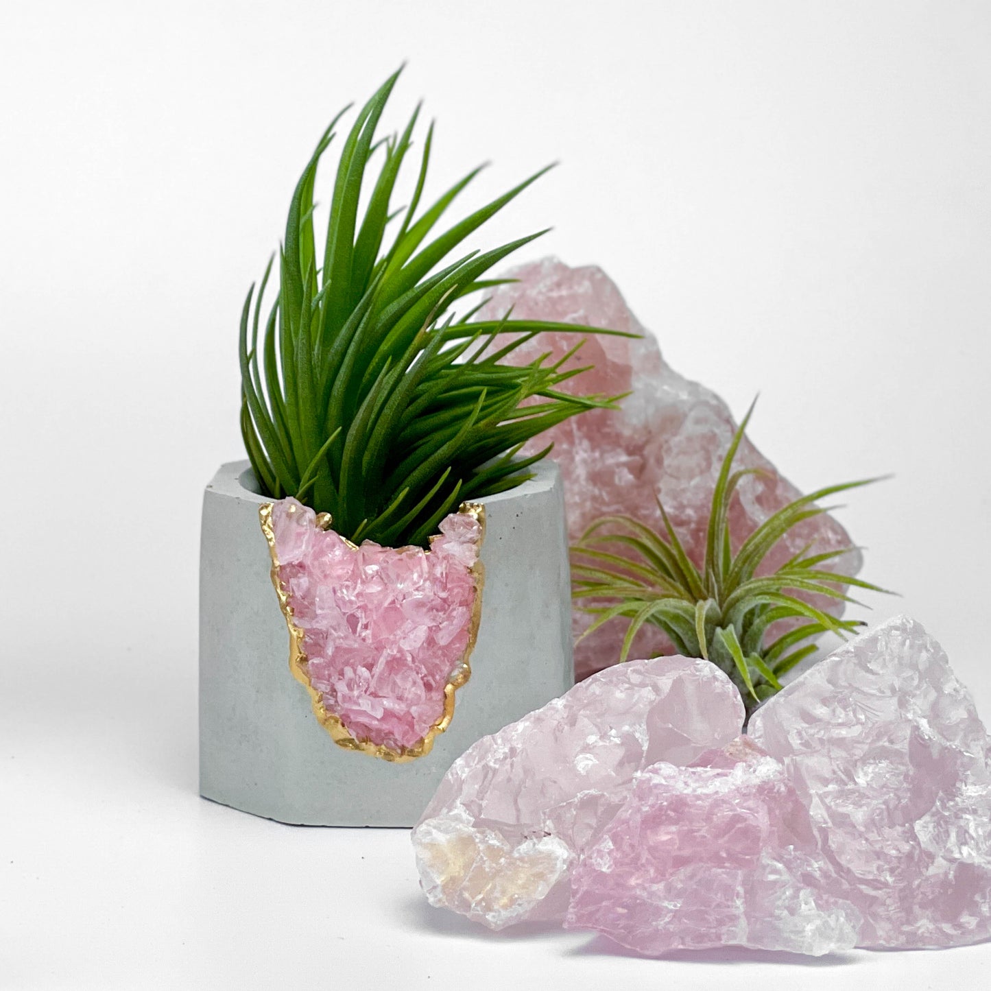 ROSE QUARTZ GEODE PLANTER - Concordia Style Boutique