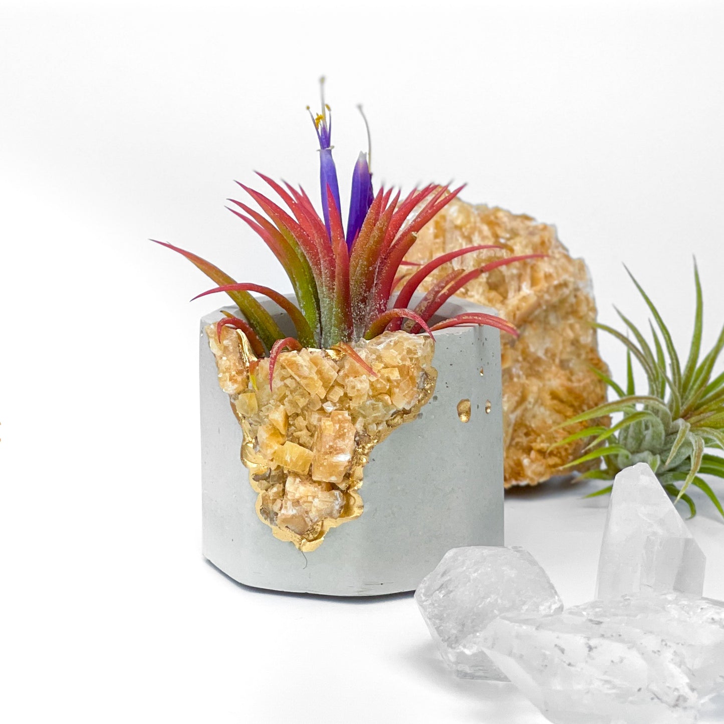 ORANGE CALCITE GEODE PLANTER - Concordia Style Boutique