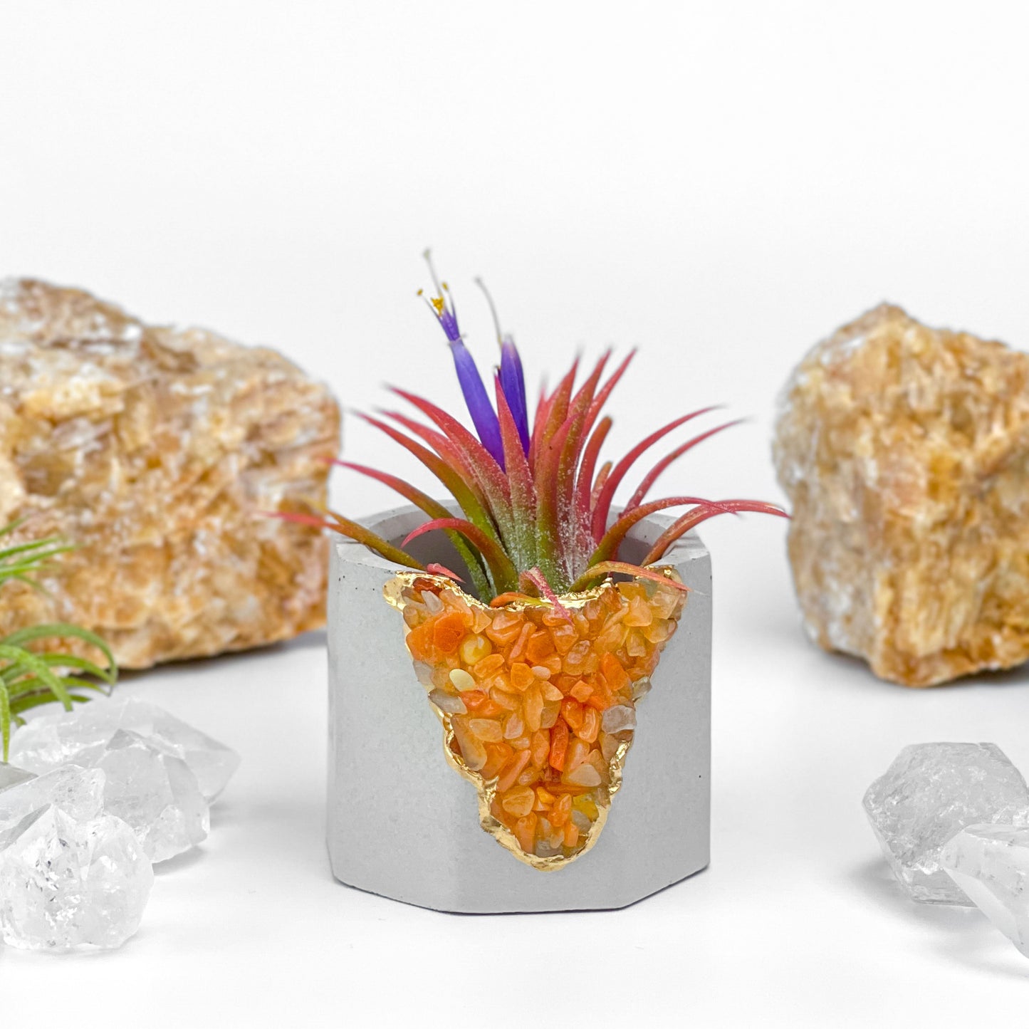 RED AVENTURINE GEODE PLANTER - Concordia Style Boutique