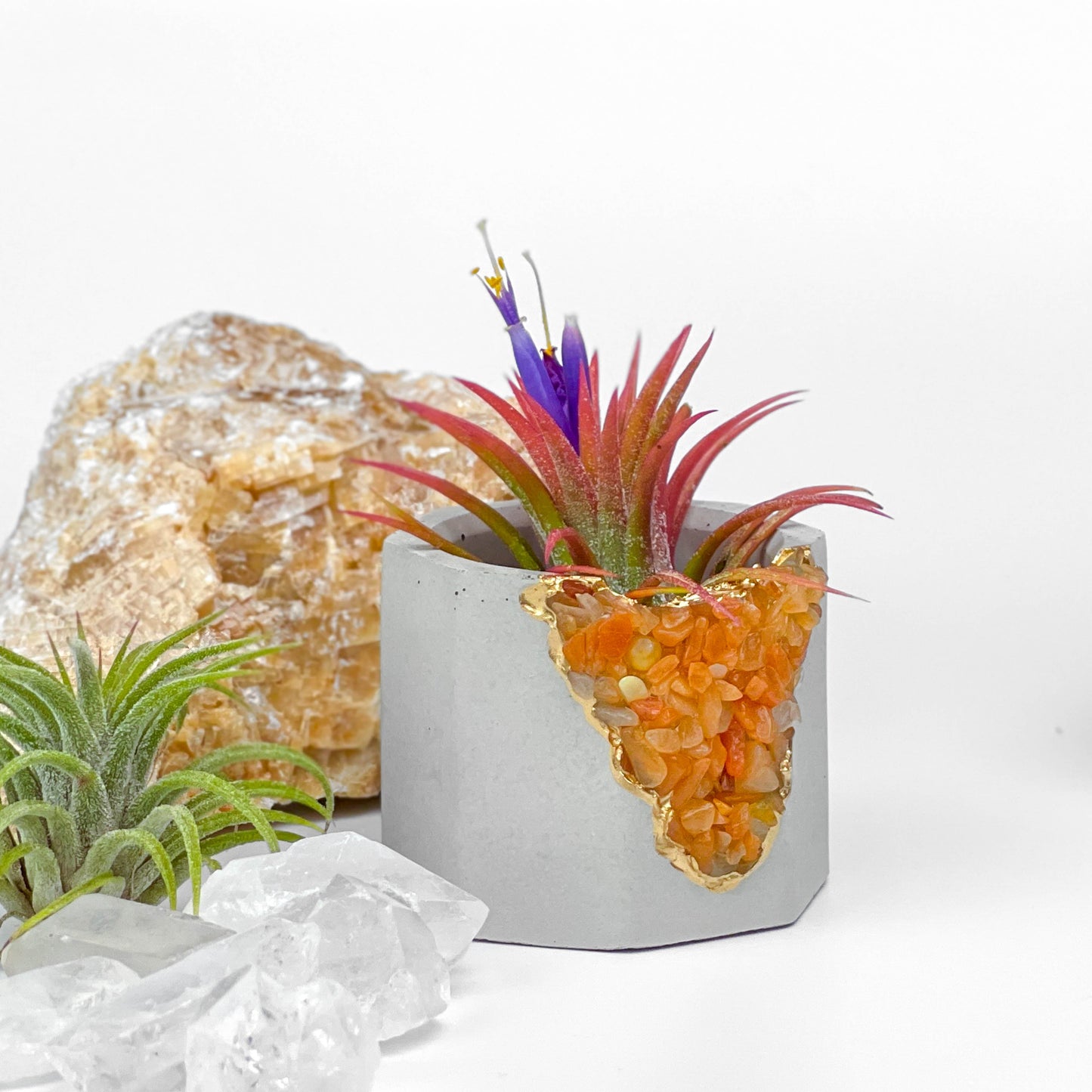 RED AVENTURINE GEODE PLANTER - Concordia Style Boutique