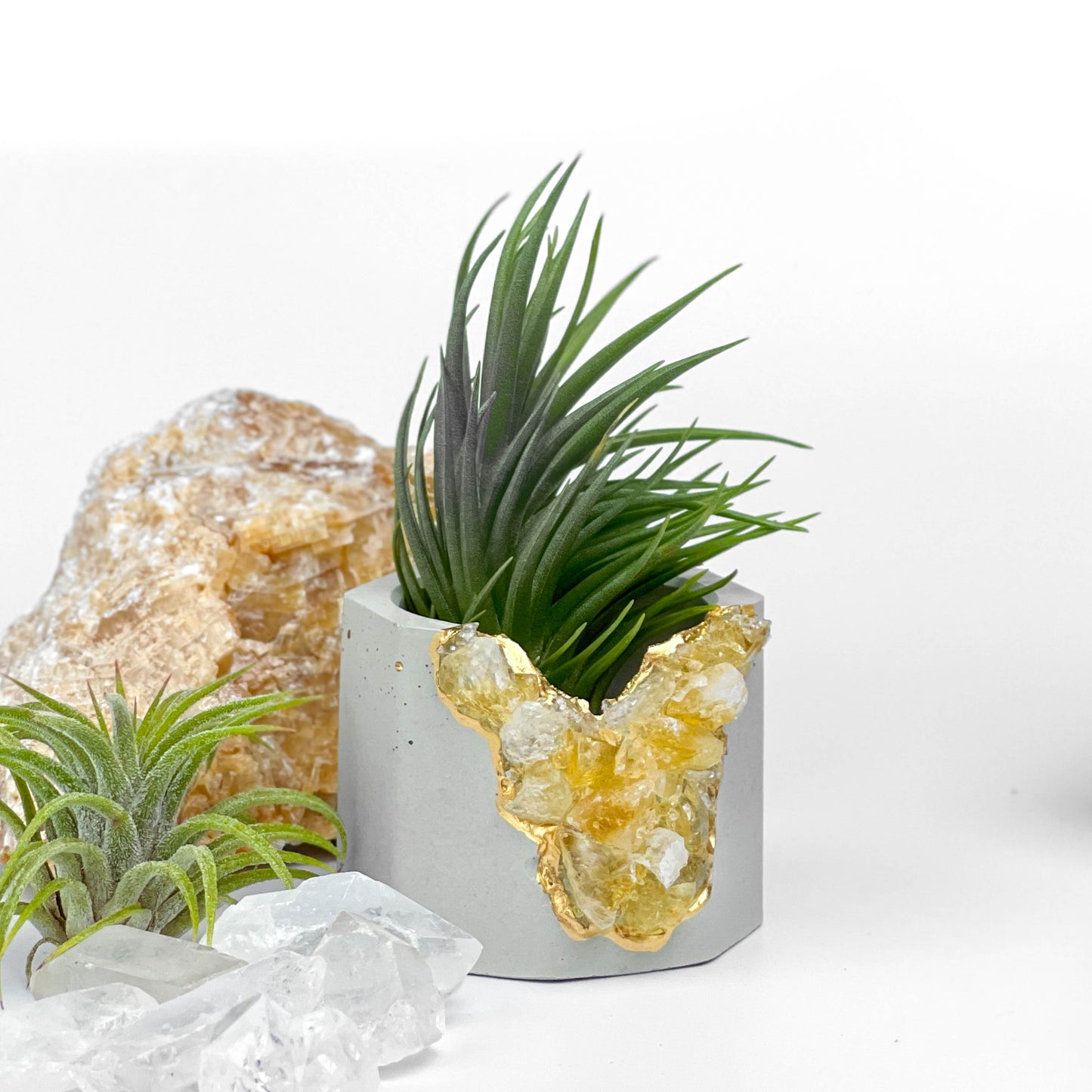 Raw CITRINE GEODE PLANTER - Concordia Style Boutique