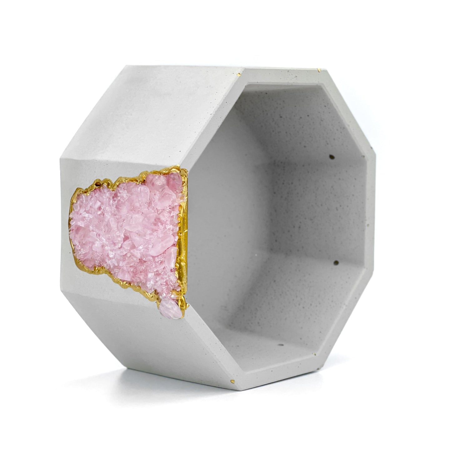 ROSE QUARTZ GEODE PLANTER - Concordia Style Boutique