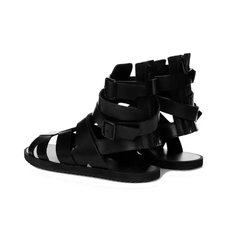 Black Elegant Men's Sandals - Concordia Style Boutique