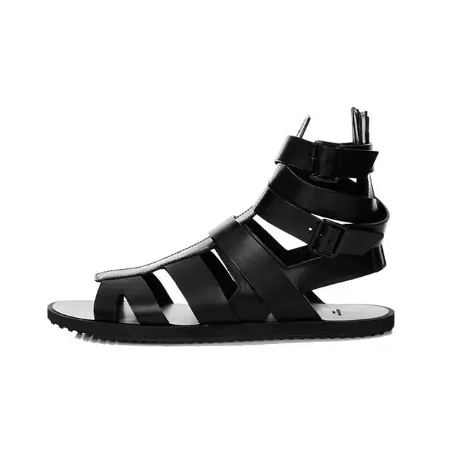 Black Elegant Men's Sandals - Concordia Style Boutique