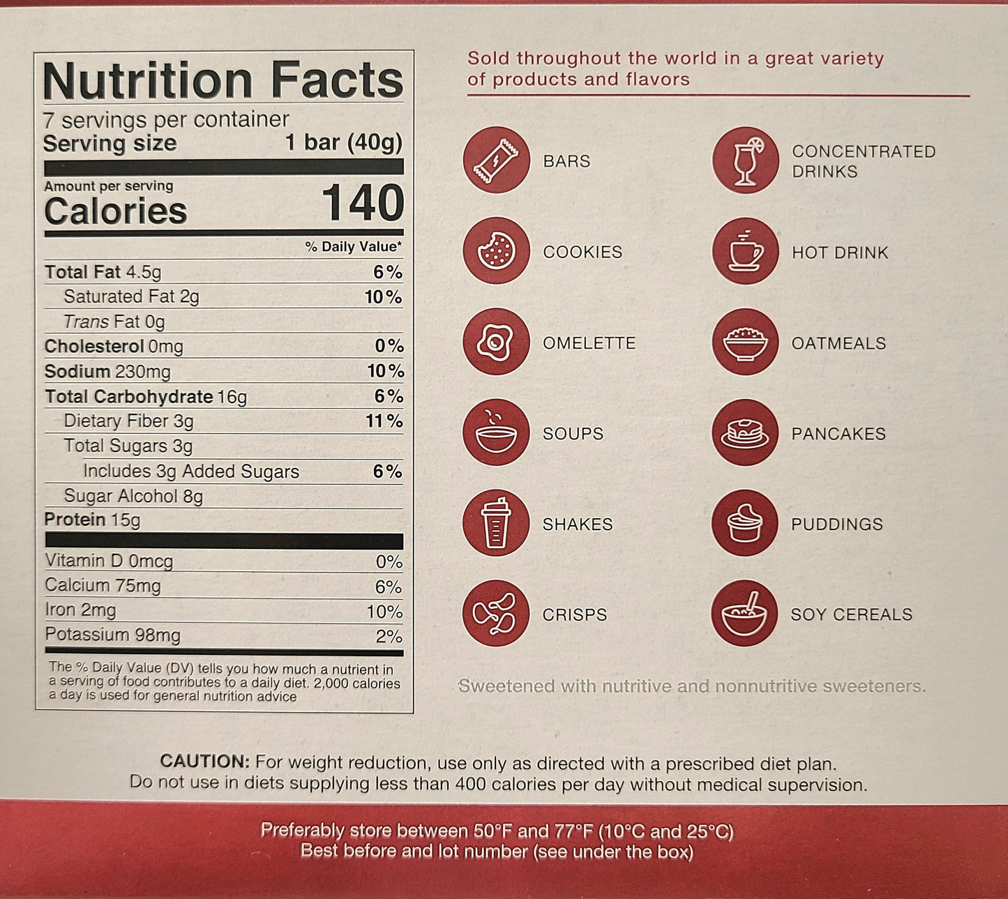 Peanut Surprise Bar - ProtiDiet - Concordia Style Boutique