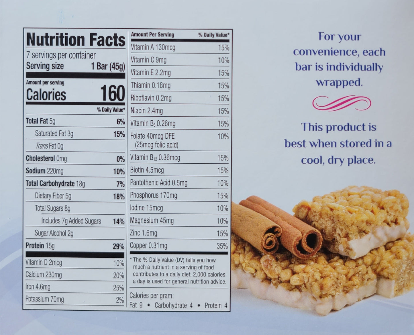 Cinnamon Crisp Bars - Concordia Style Boutique