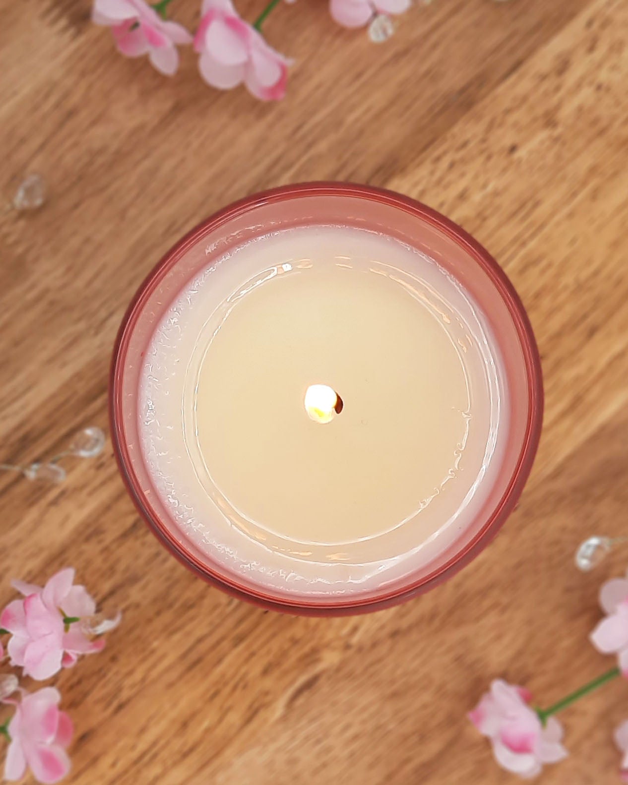 Pink Pout 8 oz Frosted Candle