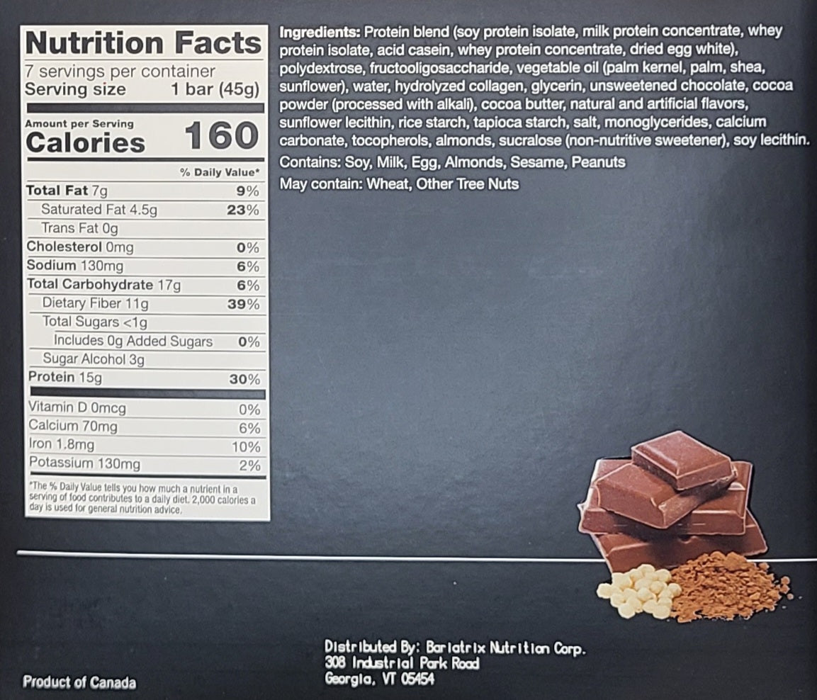 Chocolate Crisp Bar - Proti-VLC - Concordia Style Boutique