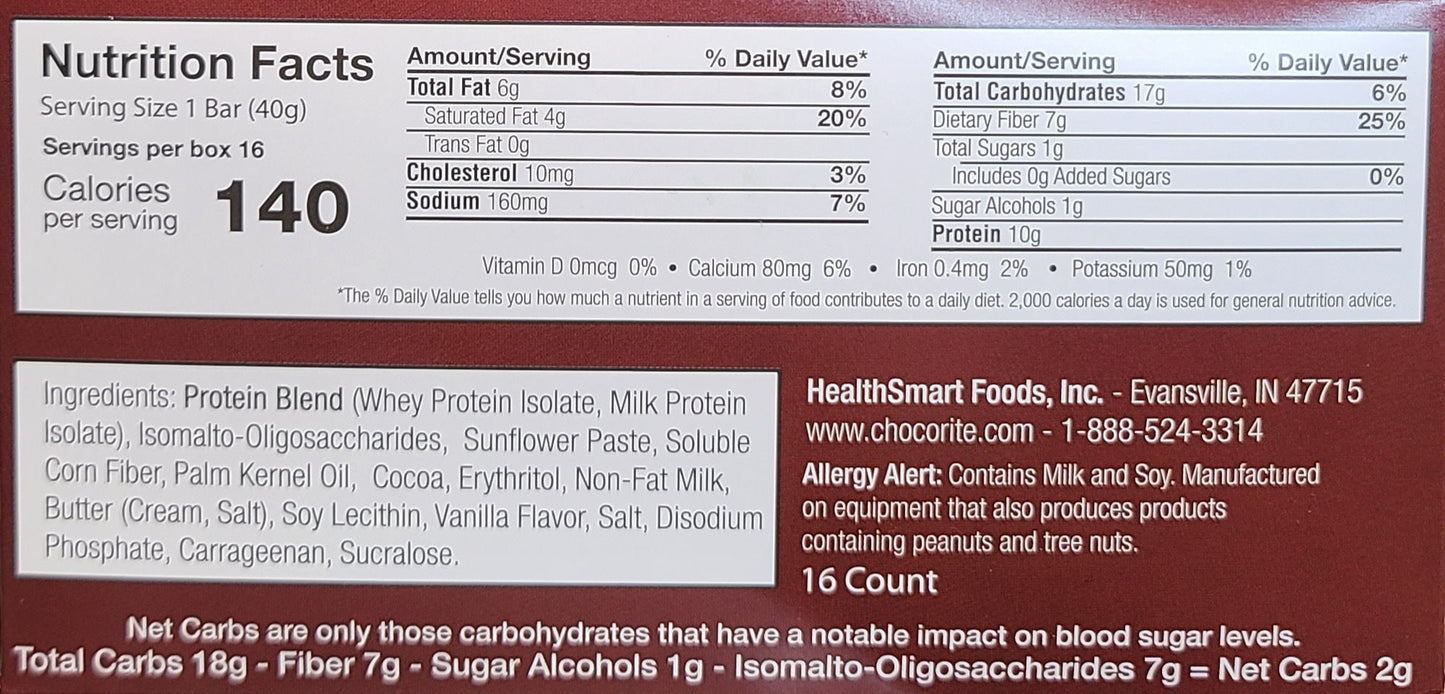 ChocoRite Protein Bars