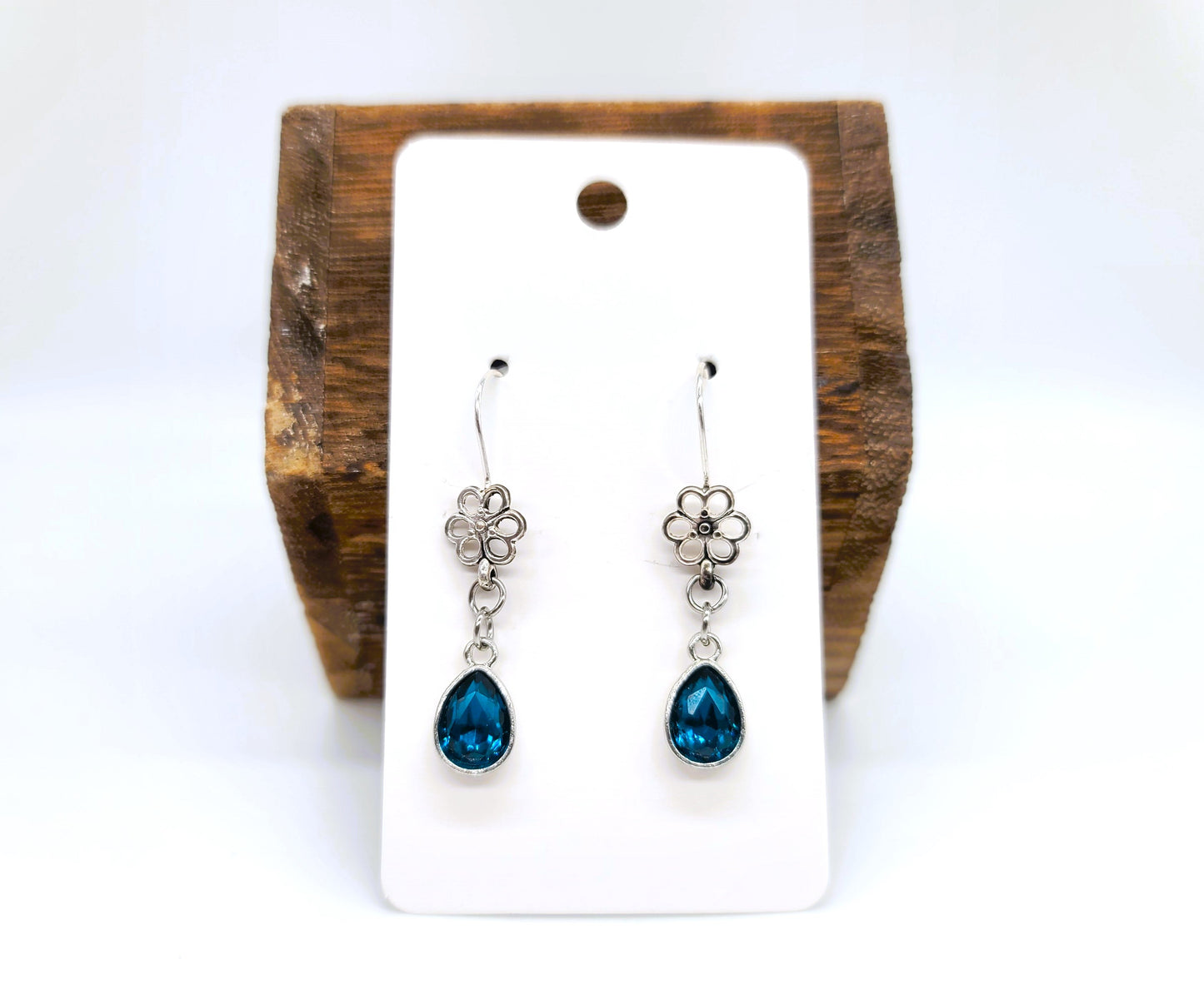 London Blue Topaz Flower Power Teardrop Earrings