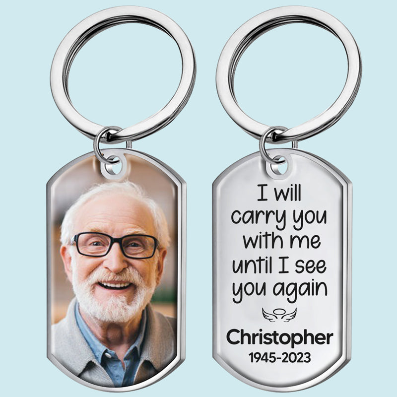 Personalized Custom Memorial Keychain - Add Your Custom Photo - "Until I See You Again" - Personalized Gift - Premium Memorial Keychain from Concordia Style Boutique - Just $21.32! Shop now at Concordia Style Boutique