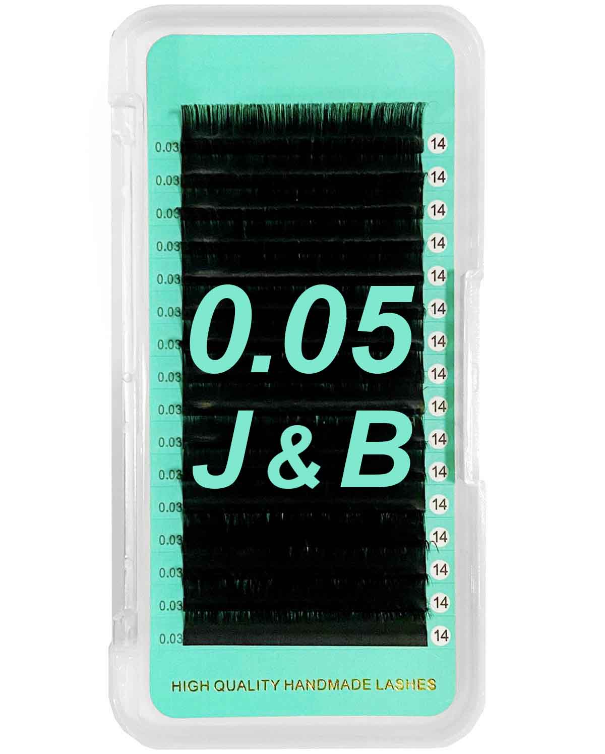 Cashmere Matte Faux Mink Deep Black Individual Lash Extensions【0.05mm Volume 16-lines No-logo】