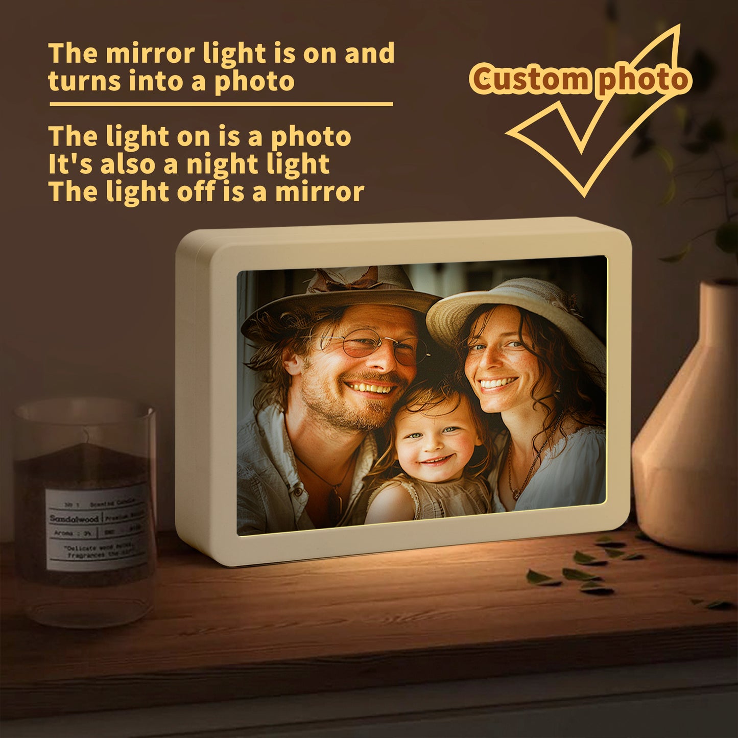 Rectangle LED Mirror Light - "Consume"