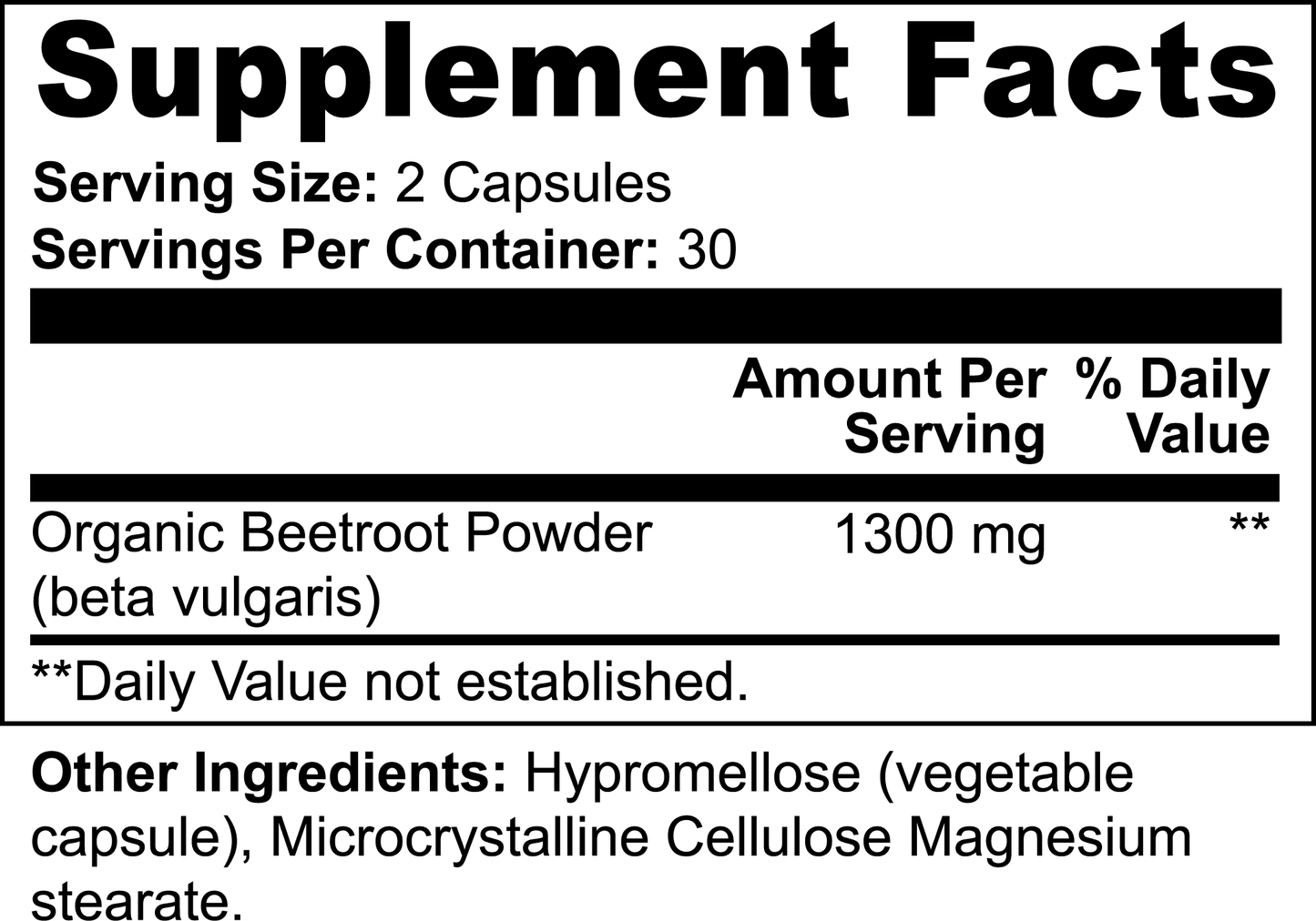 Beetroot Supplement Capsules - Concordia Style Boutique