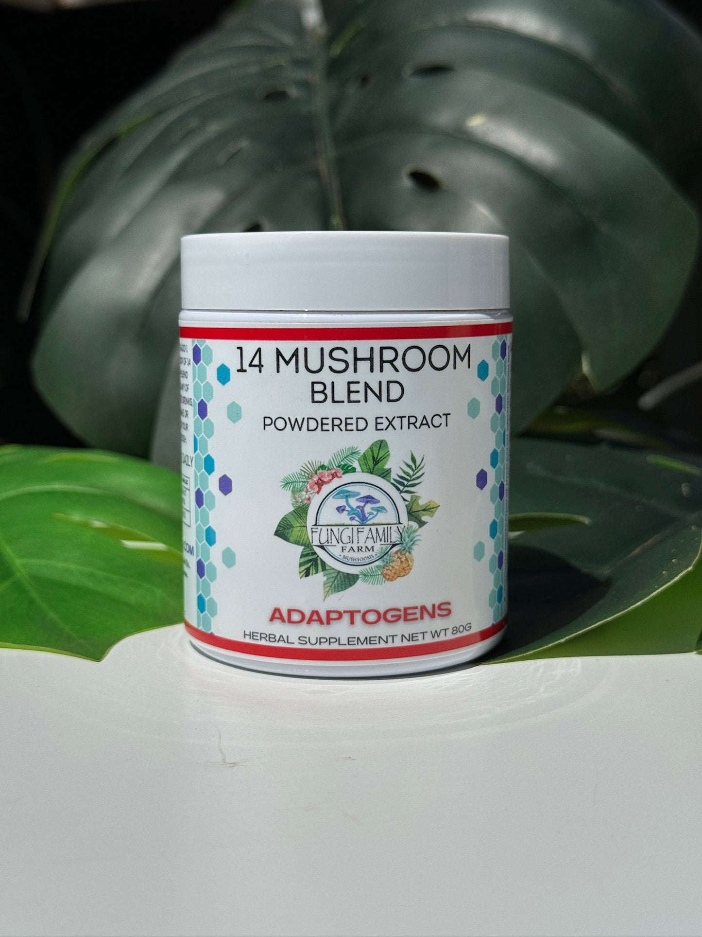 14 Mushroom Blend Powder Extract 100g/50 Day supply (see description)