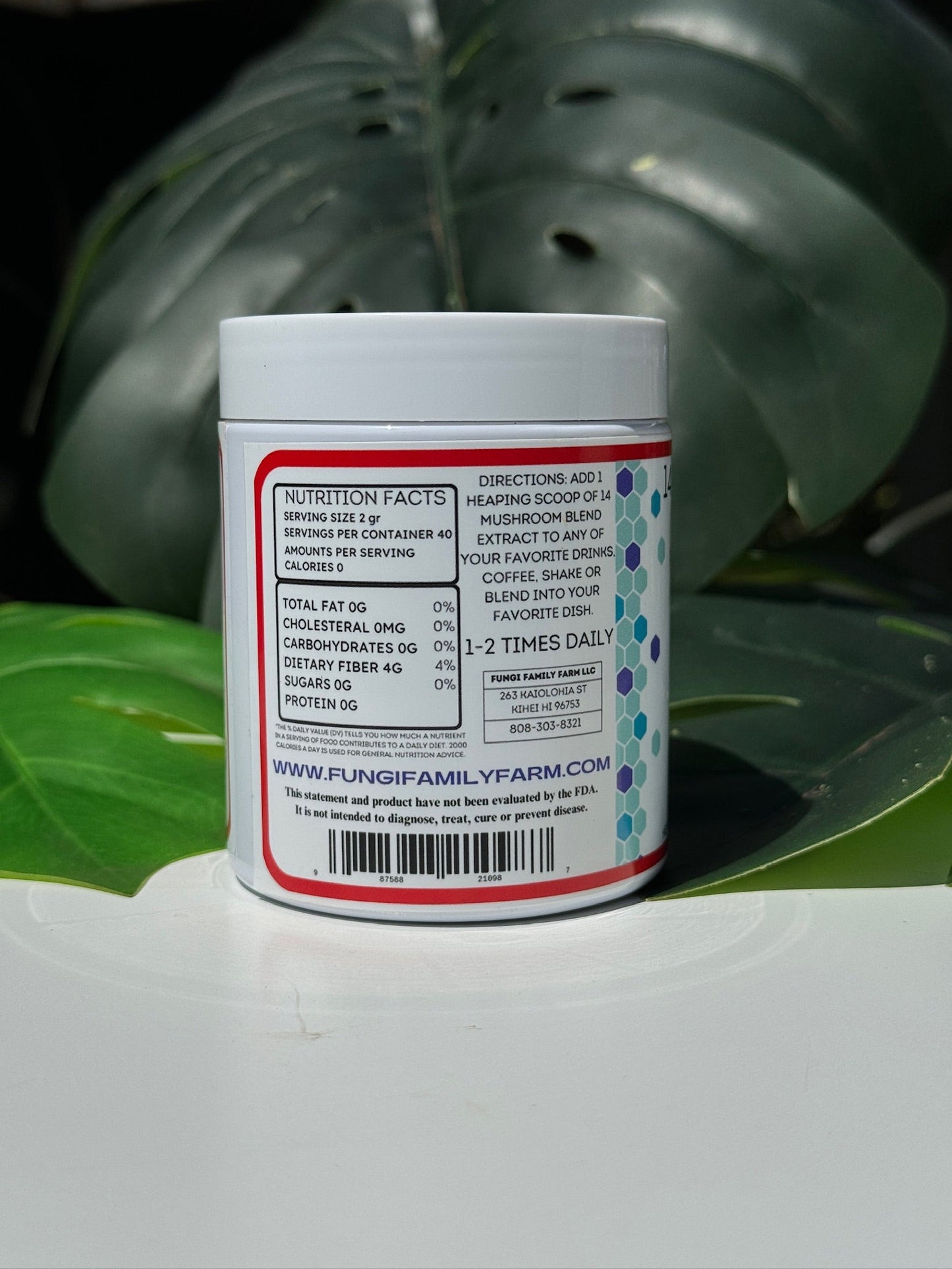 14 Mushroom Blend Powder Extract 100g/50 Day supply (see description)