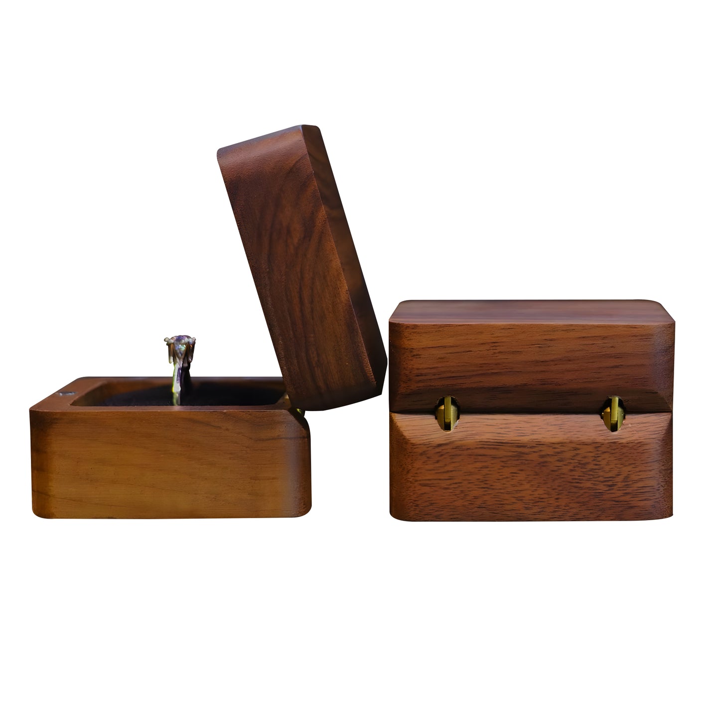 Engraved Wood Ring Holder Box - "Memento Mori" - Live with Intention, Gratitude, and Purpose - Premium Ring Holder from Concordia Style Boutique - Just $30.98! Shop now at Concordia Style Boutique