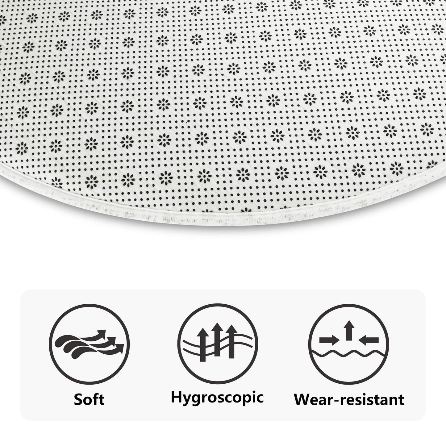 Round Fannel Mat - Concordia Style Boutique