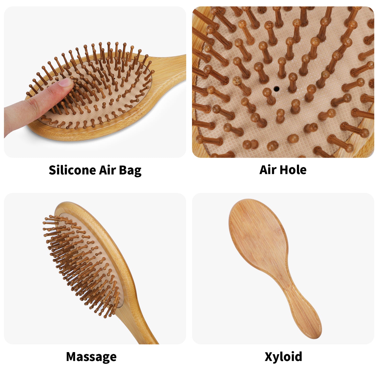 Engraved Bamboo Comb Natural Wooden Paddle Brush - "Memento Mori" - Premium Bamboo Comb from Concordia Style Boutique - Just $18.58! Shop now at Concordia Style Boutique