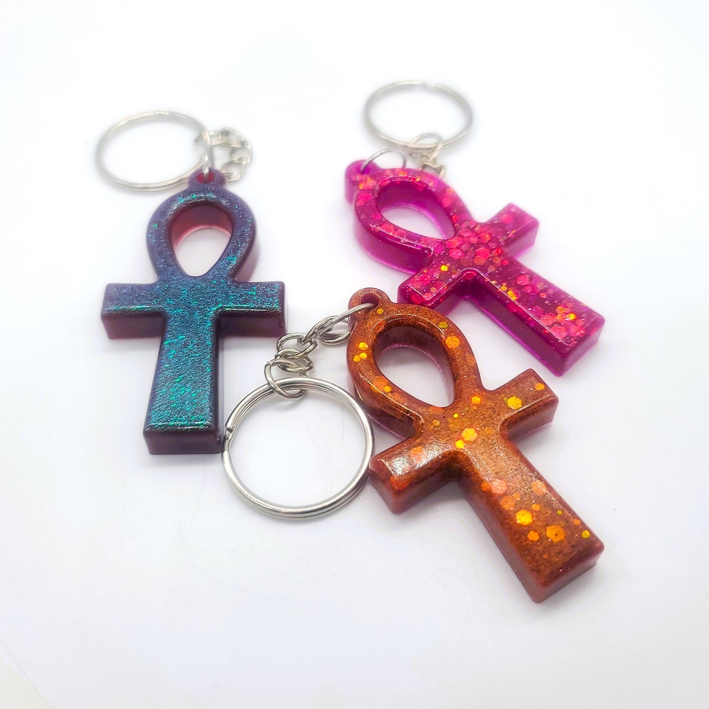 Eco-Friendly Resin Egyptian Ankh Key Chain