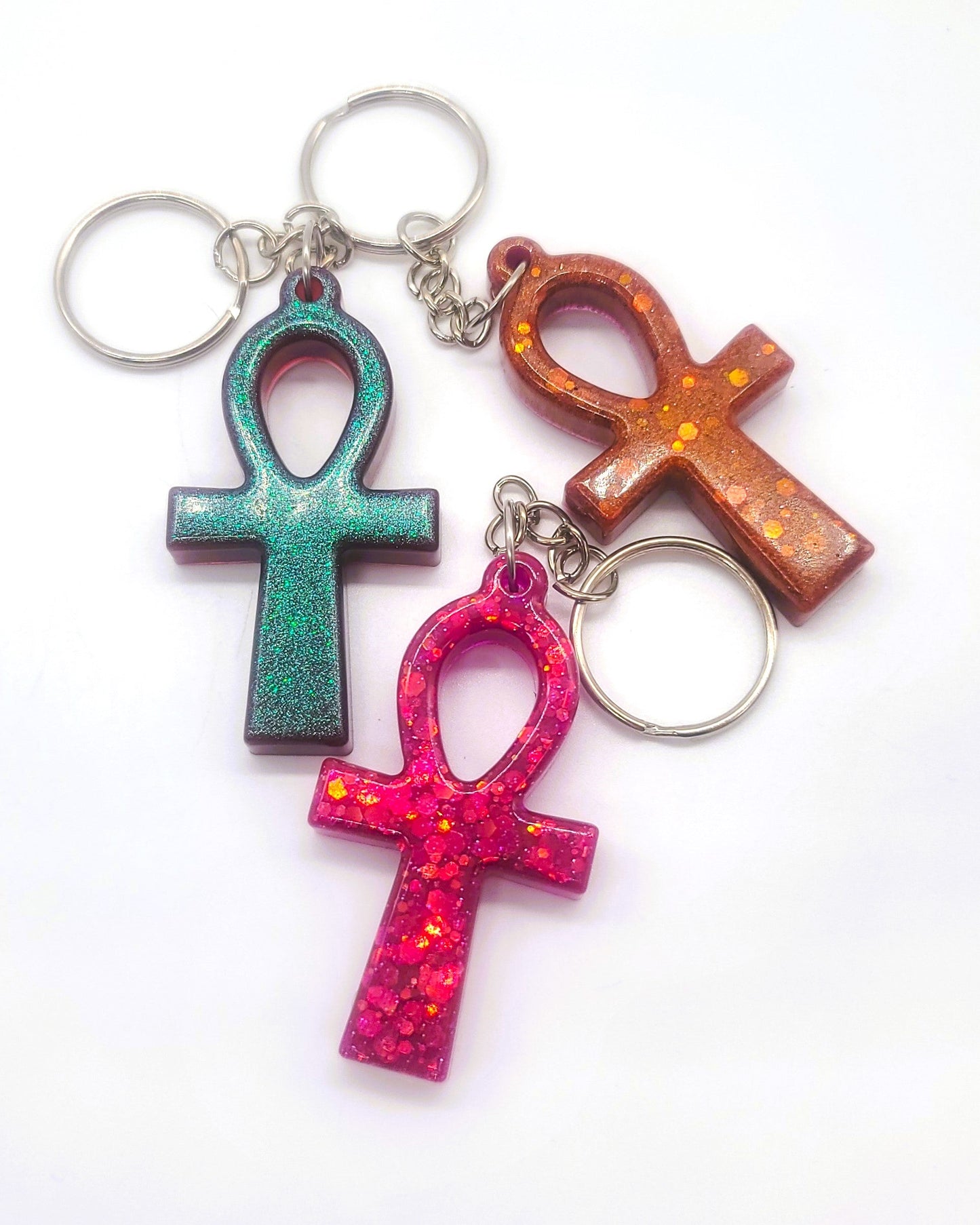 Eco-Friendly Resin Egyptian Ankh Key Chain