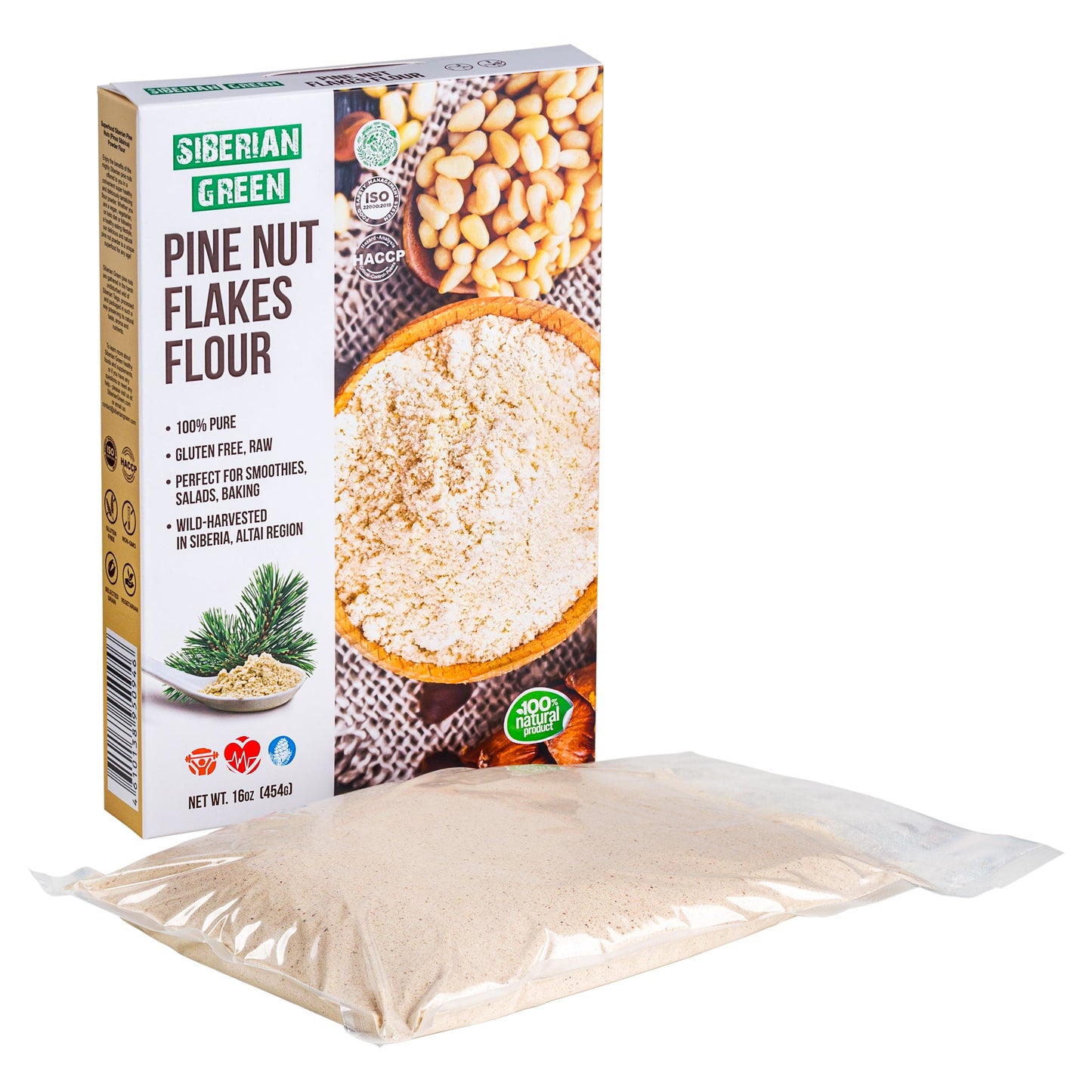 Siberian Pine Nut Flour (Kernel Powder) – 454g / 1 lb - Concordia Style Boutique