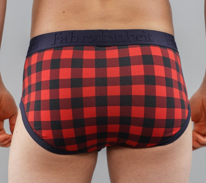 Wayne Brief/ Red Buffalo Check - Concordia Style Boutique
