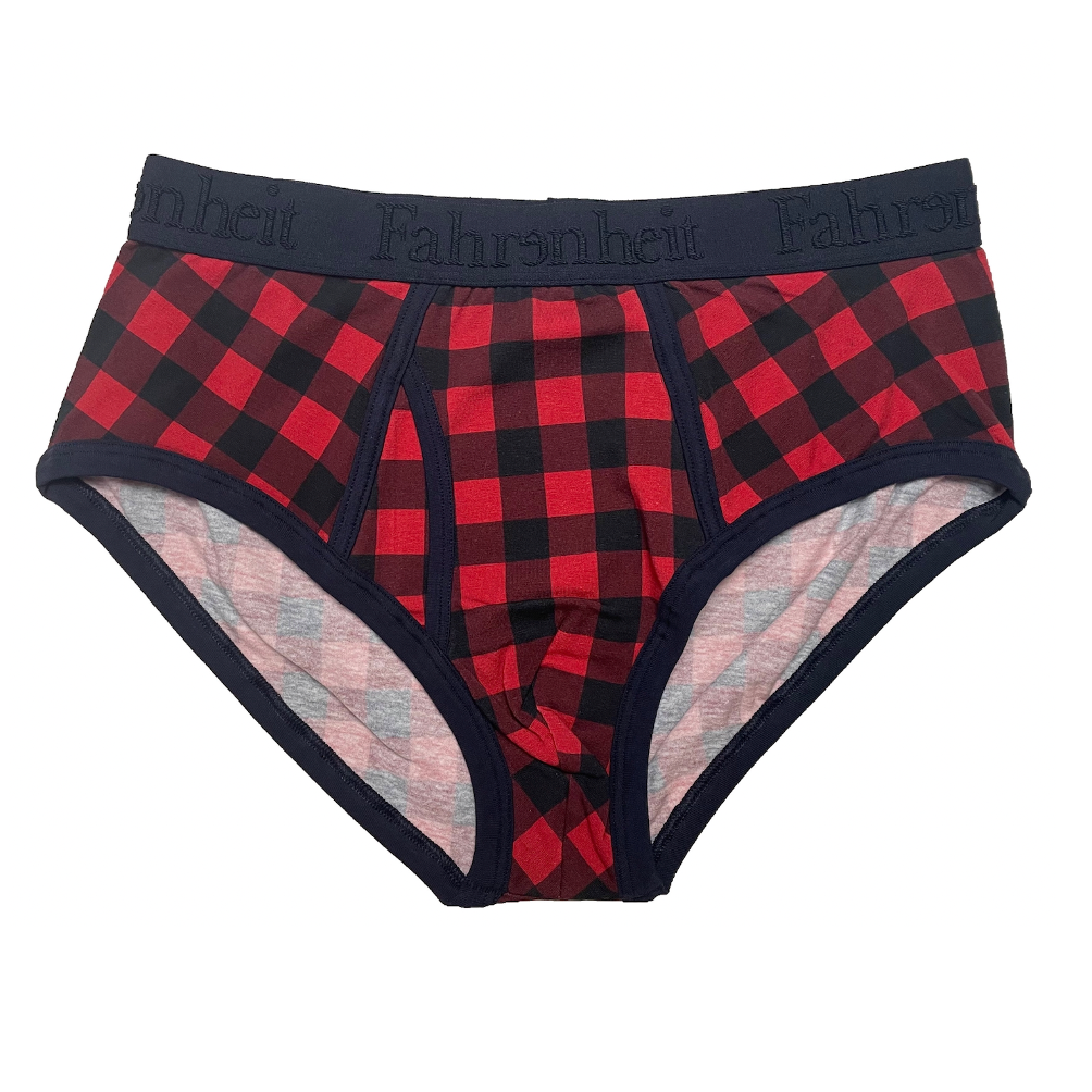 Wayne Brief/ Red Buffalo Check - Concordia Style Boutique